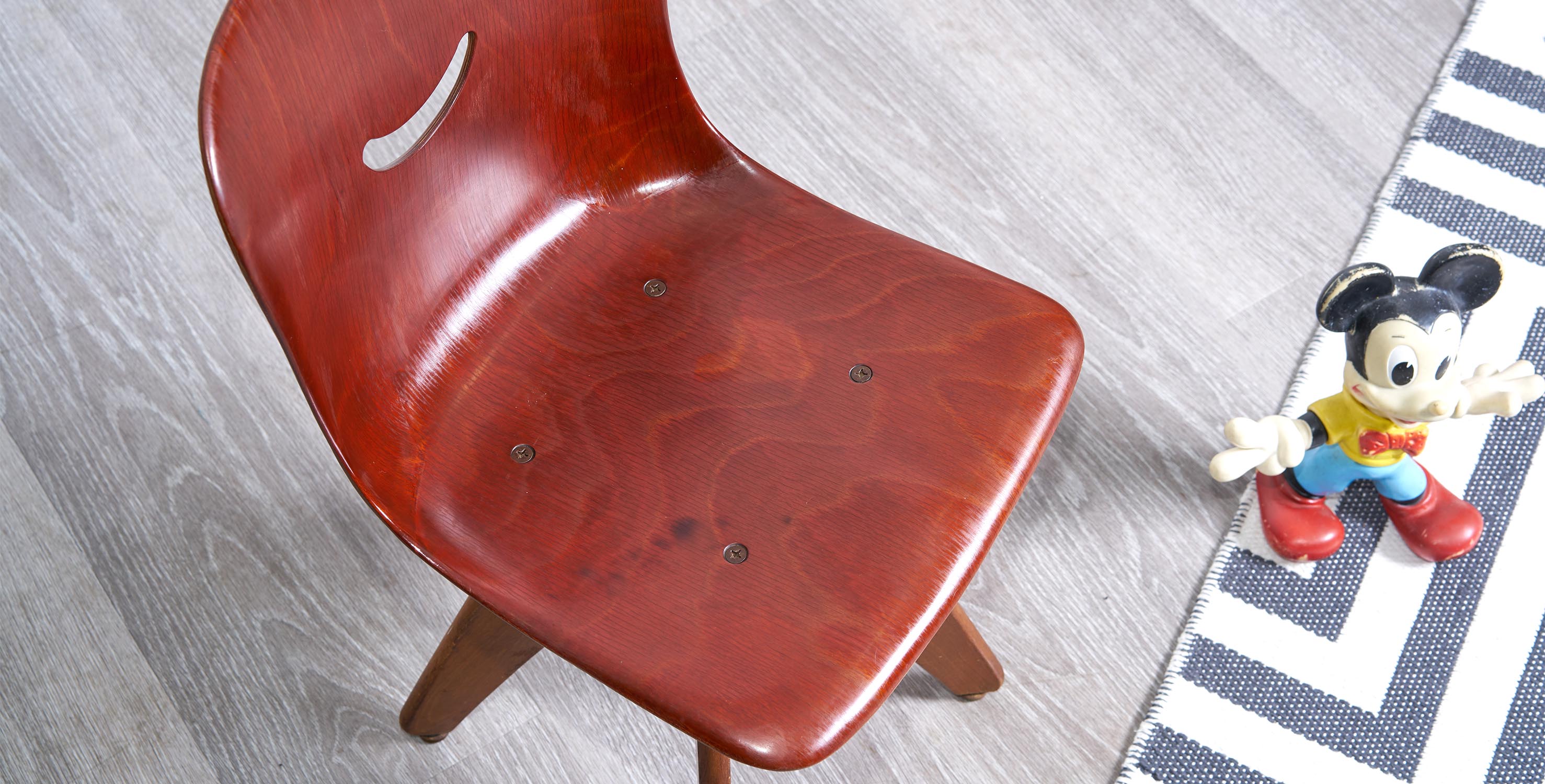 chaise enfant vintage, chaise vintage, chaise scandinave vintage, mobilier enfant, mobilier vintage, flototto, bauhaus