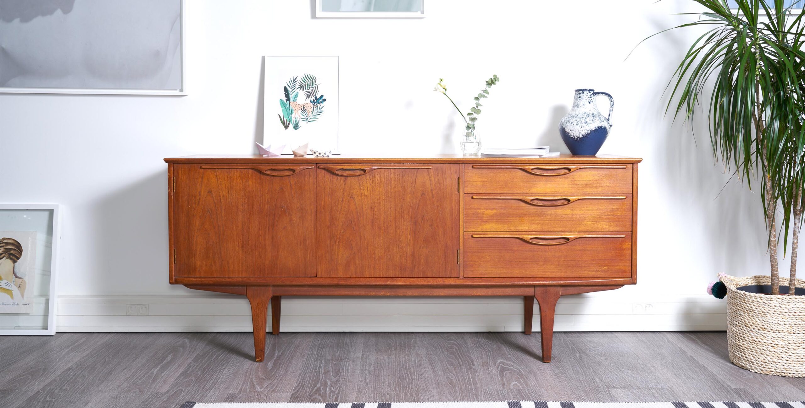 jentique, enfilade scandinave, enfilade 180cm, enfilade vintage, enfilade scandinave vintage, enfilade, enfilade teck, enfilade en teck, enfilade jentique, eames, mobilier vintage