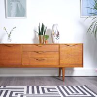 enfilade scandinave, enfilade 180cm, enfilade vintage, enfilade scandinave vintage, enfilade, enfilade teck, enfilade en teck, enfilade jentique, eames, mobilier vintage