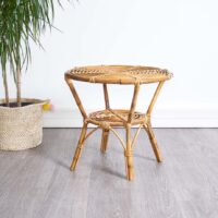 gueridon bambou, table rotin vintage, table bambou vintage, table basse rotin, table basse rotin vintage, rotin vintage, gueridon vintage, gueridon rotin vintage