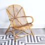 fauteuil rotin vintage, fauteuil rotin, fauteuil vintage, fauteuil bambou vintage, fauteuil coquille vintage, mobilier vintage