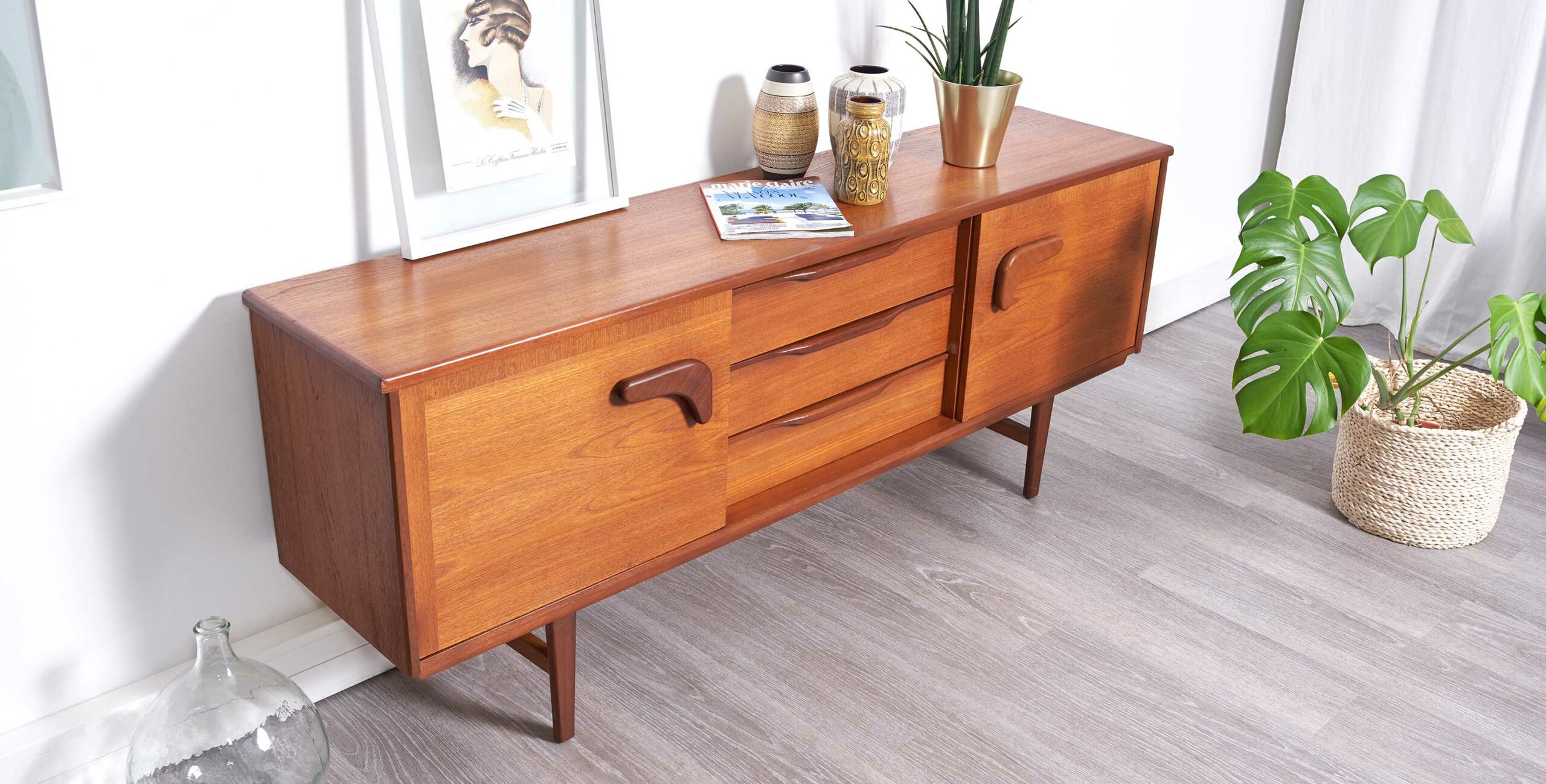 enfilade scandinave vintage, Enfilade vintage, enfilade jentique, enfilade teck vintage, enfilade teck, enfilade en teck, enfilade 2m, grande enfilade, grande enfilade jentique, enfilade scandinave, enfilade epuree, enfilade 1950, enfilade vintage paris, mobilier vintage, room 30