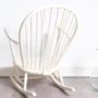 rocking chair vintage, rocking chair ercol, rocking chair, rocking chair blanc, vintage, mobilier vintage, room 30, ercol