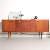 enfilade 180cm, enfilade scandinave, enfilade vintage, enfilade anglaise vintage, enfilade en teck vintage