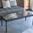 table basse vintage, table basse carreaux, table basse carrelée, table basse metal, table basse carreaux vintage, table basse metal noir, table basse metal et carreaux