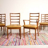 6 chaises vintage, 6 chaises MCintosh, 6 chaises anglaises, 6 chaises scandinaves, 6 chaises danoises, 6 chaises en teck, 6 chaises teck, 6 chaises à barreaux vintage