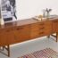 enfilade Avalon, enfilade avalon vintage, enfilade vintage, grande enfilade vintage, grande enfilade scandinave, enfilade 200cm, enfilade 2m, enfilade anglaise vintage, enfilade minimaliste vintage, enfilade danoise, enfilade bois foncé, enfilade tv, enfilade basse vintage, enfilade scandinave basse