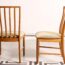 chaises vintage, 4 chaises vintage, chaises à barreaux vintage, chaises scandinaves, chaises MCintosh, chaises anglaises, 4 chaises anglaises, 4 chaises scandinaves, 4 chaises velours, chaises kaki, chaises vintage kaki