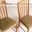 chaises vintage, 4 chaises vintage, chaises à barreaux vintage, chaises scandinaves, chaises MCintosh, chaises anglaises, 4 chaises anglaises, 4 chaises scandinaves, 4 chaises velours, chaises kaki, chaises vintage kaki