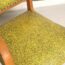 fauteuil bridge, fauteuil bridge vintage, fauteuil jaune, fauteuil bridge jaune, fauteuil vintage, fauteuil accoudoirs courbés, fauteuil ancien jaune