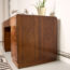 bureau art déco, bureau art déco ancien, bureau vintage, bureau milieu de pièce, bureau en noyer, bureau art deco, bureau milieu de pièce