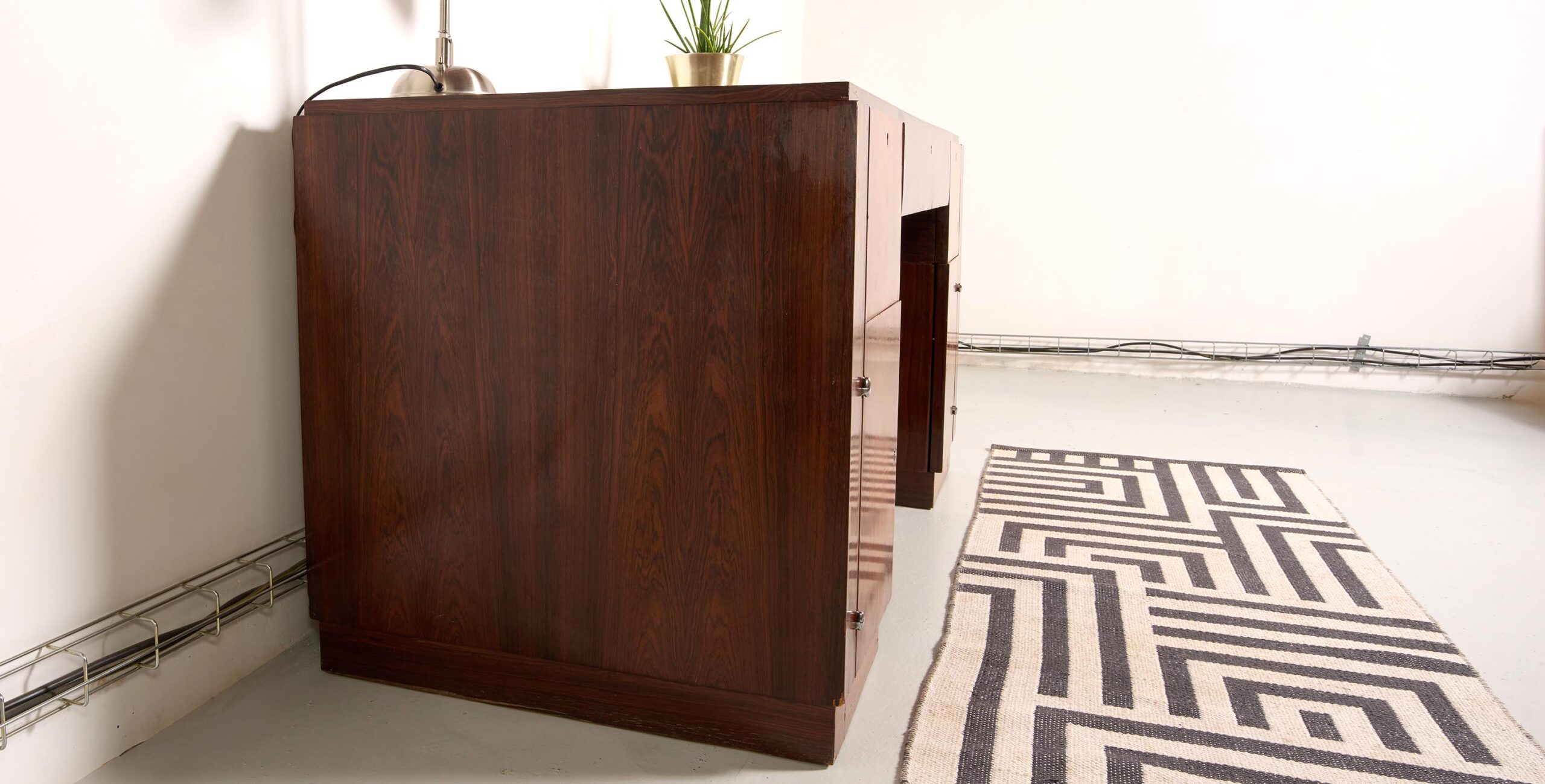bureau art déco, bureau art déco ancien, bureau vintage, bureau milieu de pièce, bureau en noyer, bureau art deco, bureau milieu de pièce