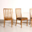 chaises vintage, 4 chaises vintage, chaises à barreaux vintage, chaises scandinaves, chaises MCintosh, chaises anglaises, 4 chaises anglaises, 4 chaises scandinaves, 4 chaises velours