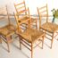 4 chaises à barreaux, 4 chaises vintage, 4 chaises brutalistes, 4 chaises bois, chaises italiennes, chaises otto gerdau, chaises Rooksmoor mills