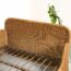banquette vintage en rotin, grande banquette vintage en rotin, lit en rotin, lit vintage en rotin, banquette lit rotin vintage